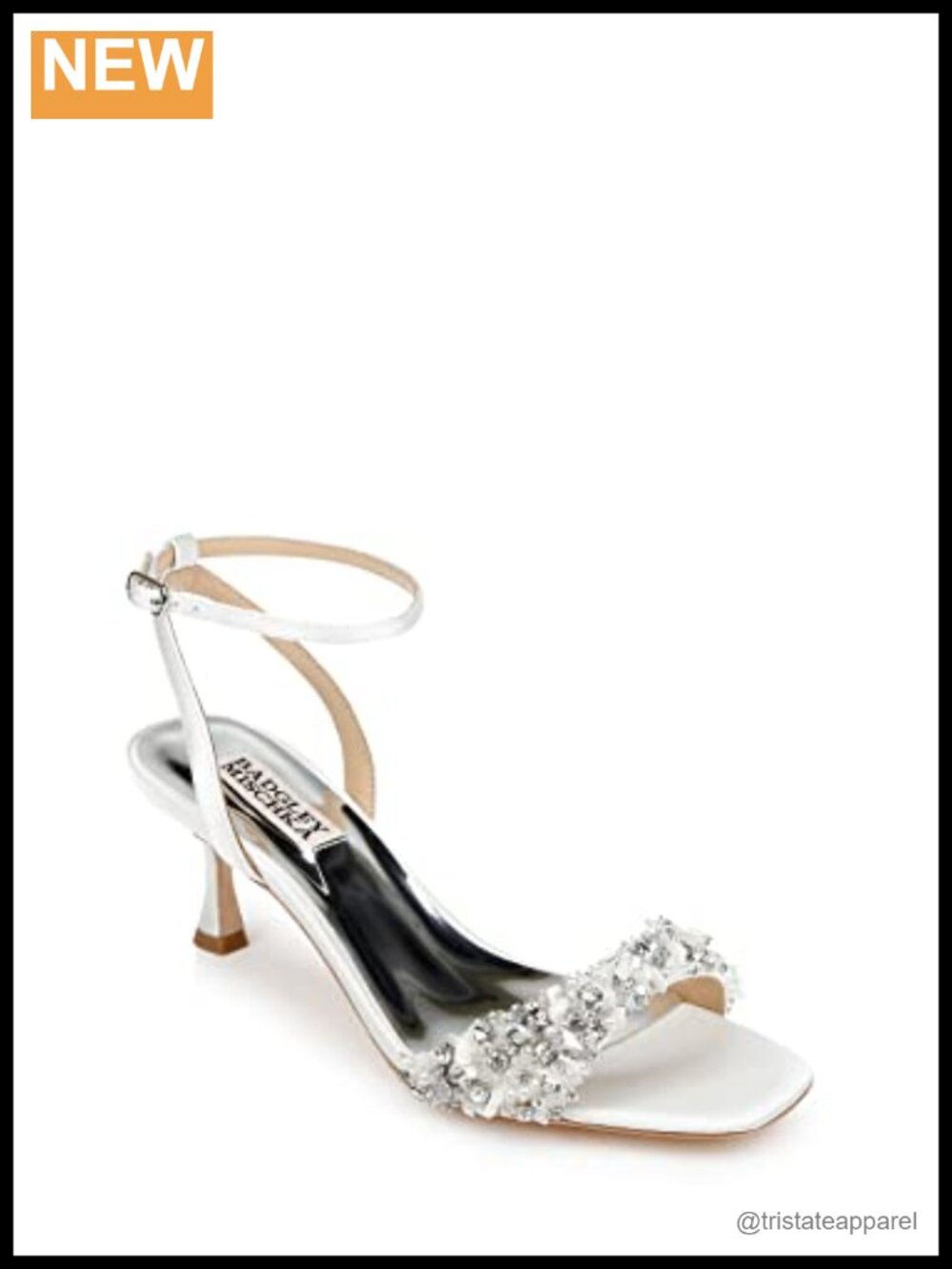 Kitten Heel Sandals with Breathable Leather Lining, Buckle Ankle Strap, Wedding